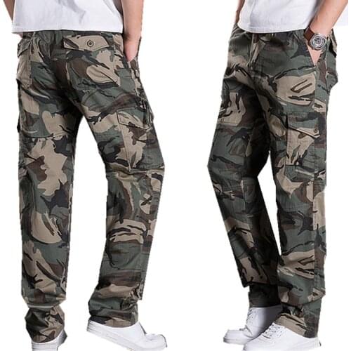 Mens Spring Outdoor sports mens straight trousers out door overalls casual pants loose fit pants male