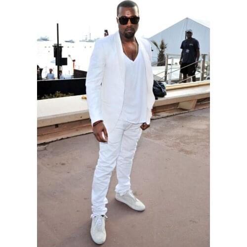 2017 Latest Coat Pant Designs White Men Suit Summer Casual Jacket Slim Fit 2 Piece Groom Tuxedo Custom Blazer Suits Masculino