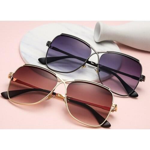 2021 New Brand Designer Sunglasses Women and Men Fashion Metal European and American personaliy Unique spectacle frames
