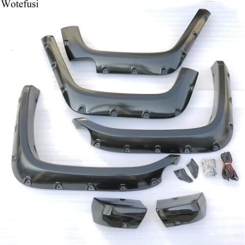 Wotefusi Front Rear Fender Flares Pocket Rivet Style For 07-15 Toyota Land Cruiser FJ 07 08 09 10 11 12 13 14 2015 [QPA233]