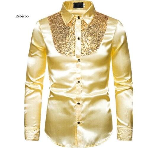 Rebicoo Men's Tuxedo Shirts
