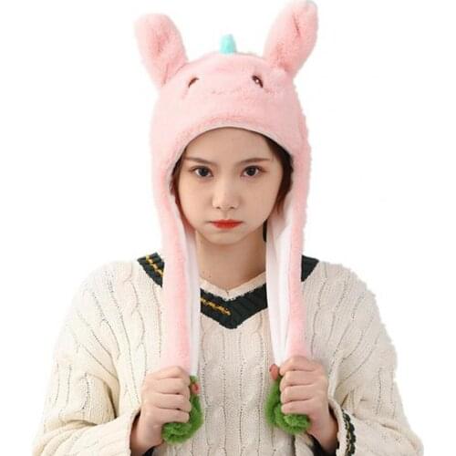 Animal Cap Skin-friendly Win Admiration Cartoon Plush Fun Animal Hats for Gift Cartoon Plush Hat Toy Headgear Cap Cosplay Costum