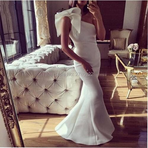 Spraying Womens One Shoulder Evening Dresses