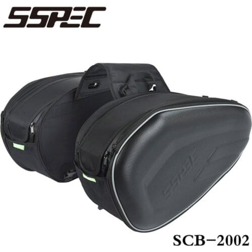 Sspec Motorcycle Side Bag Racing Knight Saddle Bag Motorcycle Riding Can Put Helmet To Send Rain Cover
