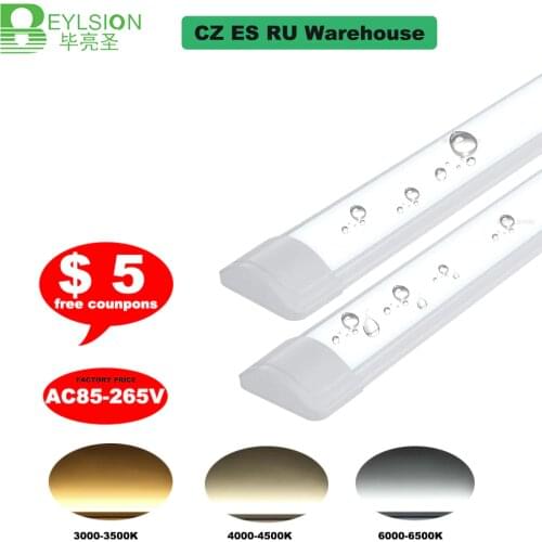 5pcs 10PCS AC85-265V Led Tube Light Fluorescent Tube Lamp Led Batten Linear Light Led Lamp Warm Cold White 90CM 120CM 110lm/w