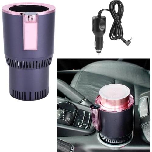 2-In-1 Smart Car Cup Warmer and Cooler Electric Coffee Warmer Beverage Cooling&Heating Mug with Temperature Display for Car Trip