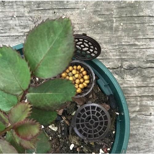 10Pcs Fertilizer Box Bonsai Tool Fertilizer Cover Basket Boxes Dome Case Plastic Plant Bug Portable Nursery Pots