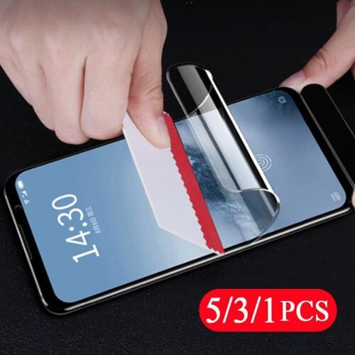 5/3/1Pcs soft protective full cover for meizu 16 16th plus 16s pro 16x 16xs hydrogel film phone screen protector film Not Glass