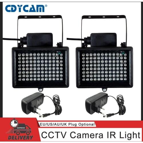 96 LED Illuminator Light 60m IR Infrared Night Vision Auxiliary Lighting Outdoor Waterproof For CCTV Surveillance Camera 12V2A