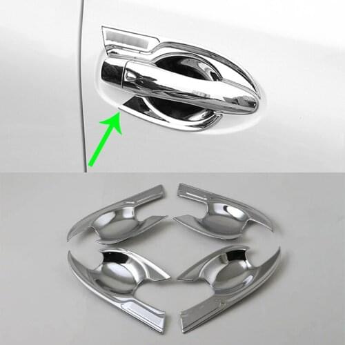 Car Accessories Exterior Decoration ABS Chrome Side Door Handle Bowl Cover Trim For Nissan X-Trail 2014 Car-styling