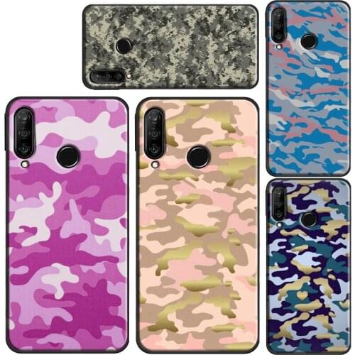 Army Camo Camouflage Case For Huawei P30 Pro P40 P20 Lite P Smart Z 2019 Mate 20 Lite Honor 8A 8X 9X 10i Cover