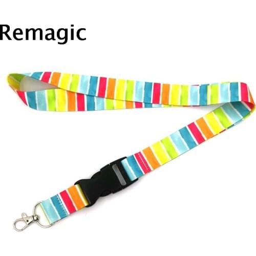 20pcs Colorful Rainbow Homosexuality Lanyard for Keys Phone Cool Neck Strap Lanyard for Camera Whistle ID Badge Cute Gifts