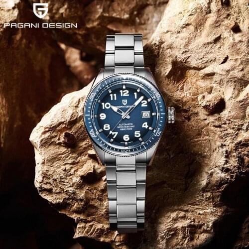 PAGANI DESIGN Mens watches stainless steel men atuomatic watches fashion luxury men mechanical watches Japan NH35A Movement 2020