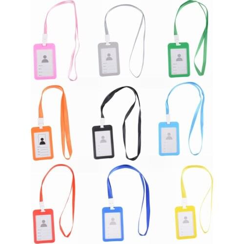 Colors Card Lanyard Holder Id Card Badge Credit