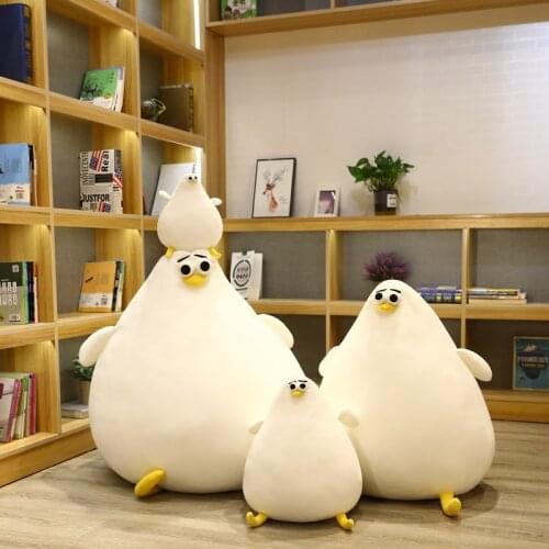 Danish Seagull Doll A Fat Stuffed Toy Down Cotton Lazy Sand Anime Gift Cute Pillows