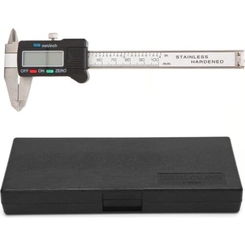 100mm LCD Electronic Digital Gauge Stainless Steel Vernier Caliper Micrometer