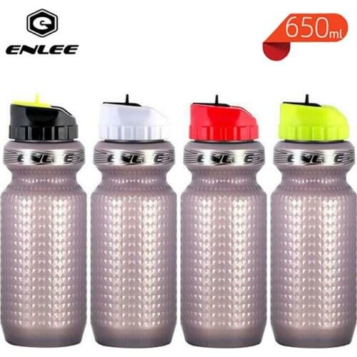 ENLEE Cycling Water Bottle Leak-Proof Outdoor Sports Water Bottle Portable Camping Hiking Bicycle Flask Bike Kettle 650ml