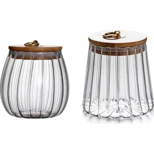 Sealed Transparent Glass Seasoning Pot Spice Jar with Lid Salt Pepper Storage Box Sugar Container Kitchen Accessories