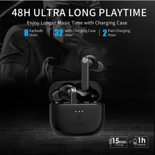 Gaming Earplugs Delay-Free Bluetooth Headphone Active Noise Cancellation Earphone IPX 6 High Resolution