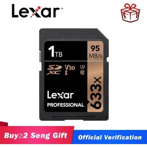 Lexar 32GB SD Card Class10 633x U3 SDHC SDXC 128GB Memory Card UHS-I 64GB 16GB Carte SD 512gb cartao de memoria 256gb 1tb