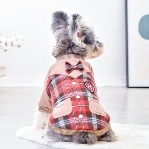 Fashion Dog Costumes Medium Dogs School Uniform Winter Pet Coat Autumn For Chihuahua Yorkie Terrier Cat Clothing Vest Coat Goods
