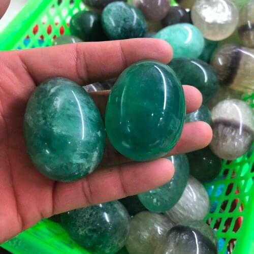 Natural cape Verde fluorite quartz crystal eggs