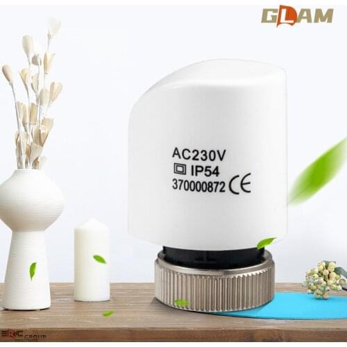 A 230v normally open electric actuator for floor heating systems Constant temperature control valve head
