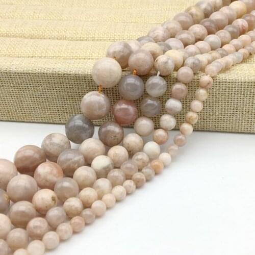 New Beads Good Quality Natural Sun Stone Beads Round Loose For DIY Earrings Making Jewelry 6 mm 8 mm 10 mm 12 mm 14 mm Rare