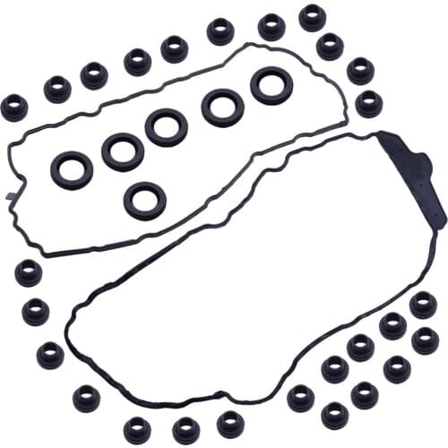 1Set Black Car Rubber Valve Cover Gasket Fit For Buick Cadillac Chevrolet GMC Saturn SAAB VS 50808 R VS50808R VS50502