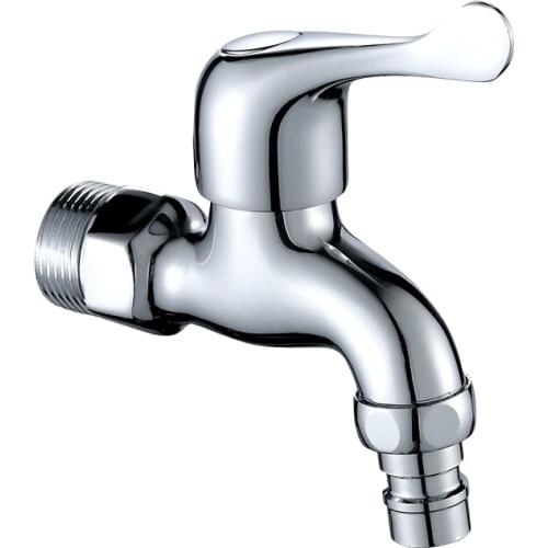 3/4' Brass Chrome Outdoor Garden Faucet Tap Washing Machine Faucet Kitchen Bathroom Sink Tap Mop Pool Water Taps