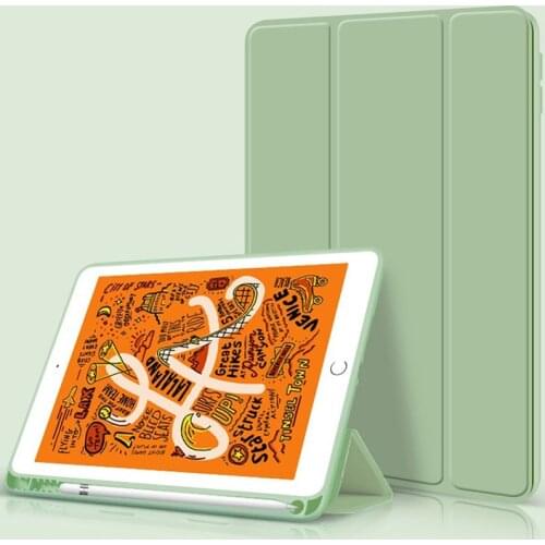 Case For iPad 7th 8th 10.2 With Pencil Holder Secure Magnetic Smart Cove For iPad Pro 11 12.9 Smart Soft Case Air 3 2 1 Mini 4 5