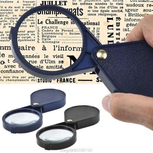 10X Foldable Key Ring Magnifier with Key Chain Portable Mini Magnifying Glasses for Reading Maps Labels A23 21 Dropship