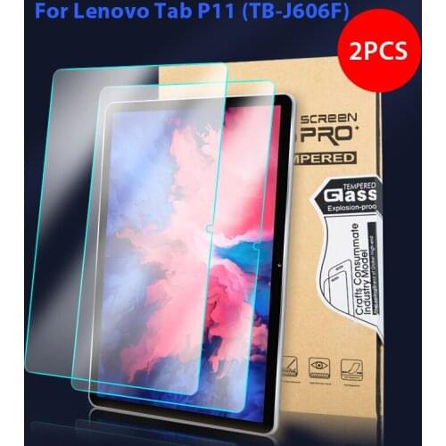 Screen Protector for Lenovo Tab P11 TB-J606F TB-J606N Film Scratch Proof Protective Screen Tempered Glass Case 2PCS/Lot