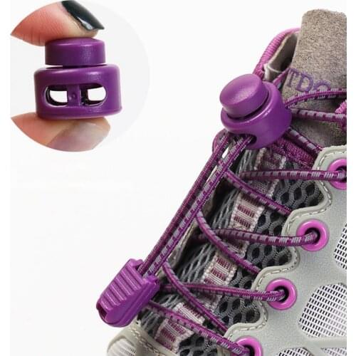 1 Pair Round Shoe Laces Elastic Used For Sneakers No Tie Shoelaces Young Men And Women Old man Lazy Lace Reflective 100CM