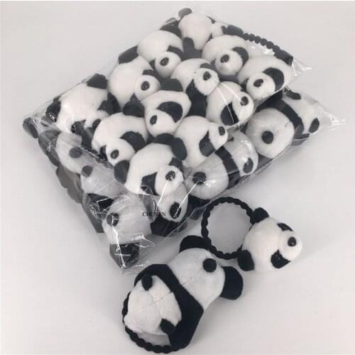 12pcs/lot Plush Toy , Sweet Panda 3-8CM Stuffed Animals toy , Hair decoration plush doll