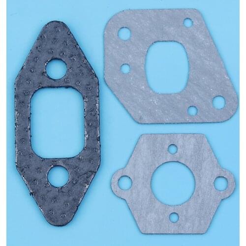 Carb Muffler Gasket Set For Poulan 2050 2150 Partner 350 351 352 370 390 Chainsaw