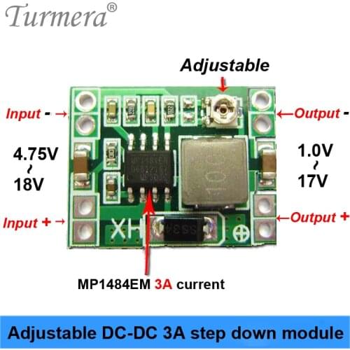 DC-DC Step Down Power Supply Module 3A Buck Converter Adjustable to 1.8V 2.5V 3.3V 5V 9V 12V Voltage Regulator Turmera new jan04