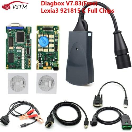 Lexia 3 PP2000 Full Chip Diagbox V7.83 with Firmware 921815C Lexia3 V48/V25 For Ci-troe-n for Pe-uge-ot OBDII diagnostic-tool