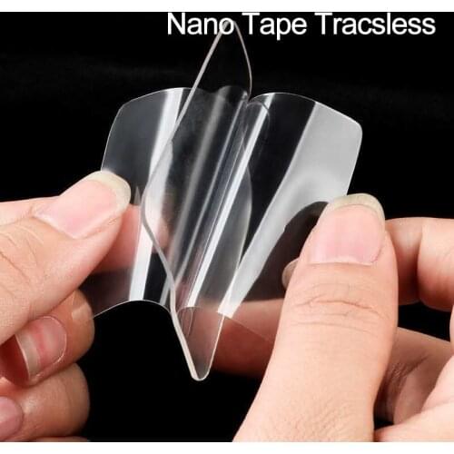 5/10pcs Nano Tape Tracsless Double Sided Tape Transparent No Trace Reusable Waterproof Adhesive Tape Home Hook wall sticker6x6cm