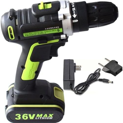 Electric Drill Cordless Screwdriver Lithium Battery Furadeira Cordless Screwdriver Power Tools Cordless Drill