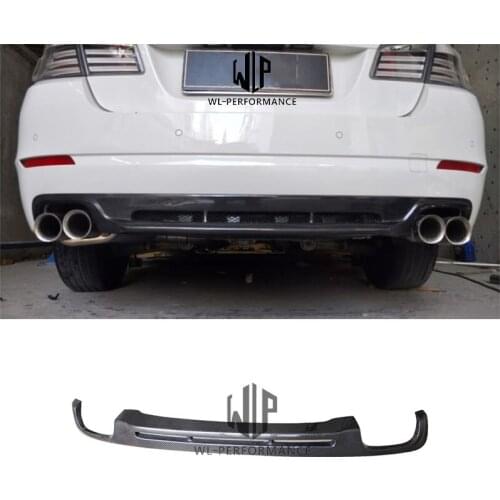 F10 F18 5 Series Car Styling High quality Carbon Fiber Auto Car Rear lip Aprons Splittter For BMW F10 F18 Car Body Kit 10- UP