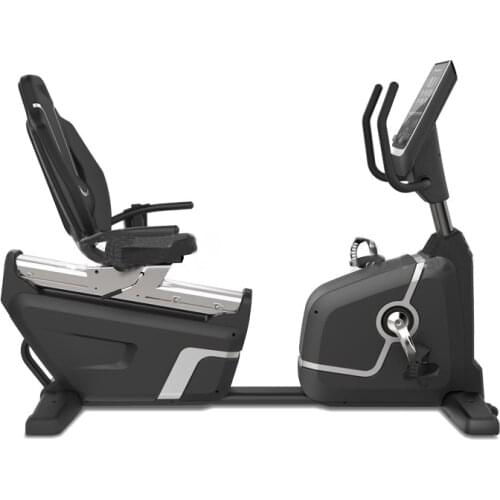 Commercial horizontal self-powered exercise bike backrest lazy spinning bicycle Indoor cycling bike fitness equipment Load 180kg