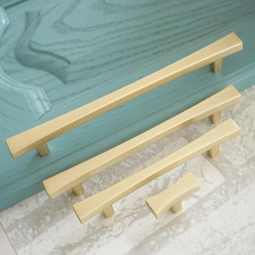 3.75" 5" 6.3" Metal Door Pull Handles/Gold Dresser Drawer Knob/Brass Kitchen Cabinet Handles/Furniture Adornment