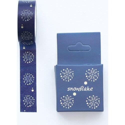 Lovely snowflake Washi Tape DIY decoration Scrapbooking Sticker Label Masking Tape School Office Supply
