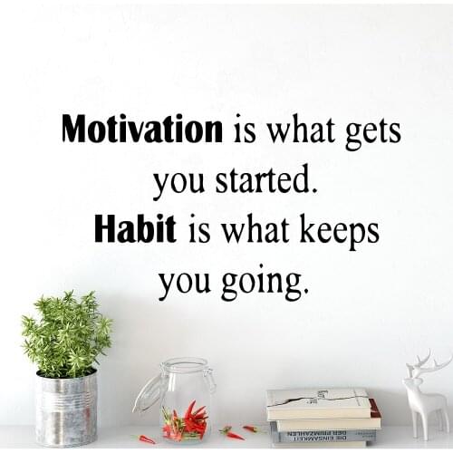 Fashionable Motivation Wall Sticker Removable Self Adhesive Watercolo For Kids Room Living Room Home Decor Removable Mural