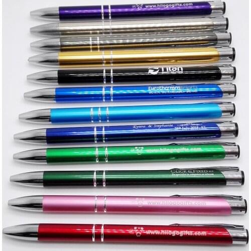 LOGO pen 2020 newest personalized metal pens engraved with your company logo and brand best gifts for employees 10pcs a lot