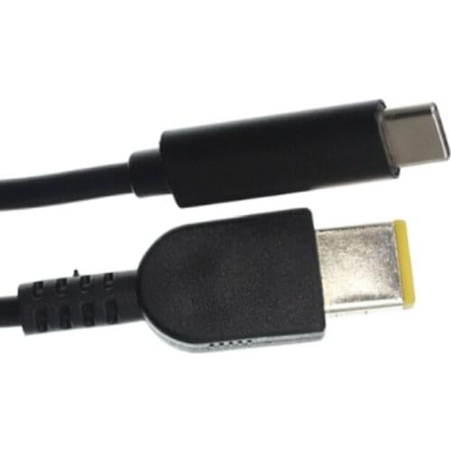 PD Type C USB-C Input to Rectangle 11.0*4.5mm Power PD Charge Cable for ThinkPad X1 Carbon