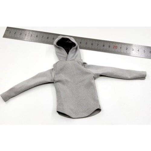 In Stock 1/6th MCCTOYS Greyman Trend Soldier MCC026A Casual Gray Hoodie Shirt Coat Male Model For Doll Soldier Collection