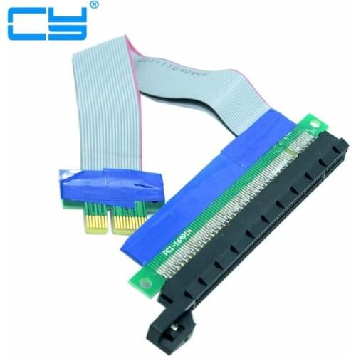 Riser PCI-E pcie PCI-Express PCI Express 1x 16x pci-e pcie x1 x16 Extension Flex Cable Extender Converter Riser Card Adapter