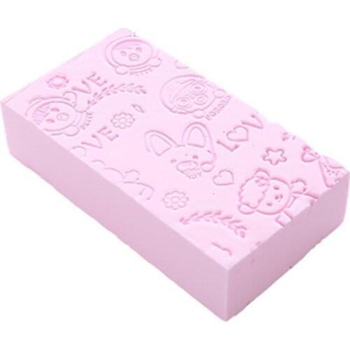 Bath Sponge Brushes Infant Cartoon Take Shower Faucet Wash Bath Brushes Tool Kids and Adults Rubbing Body Sponge Accessories